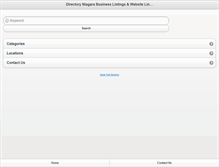 Tablet Screenshot of directoryniagara.ca